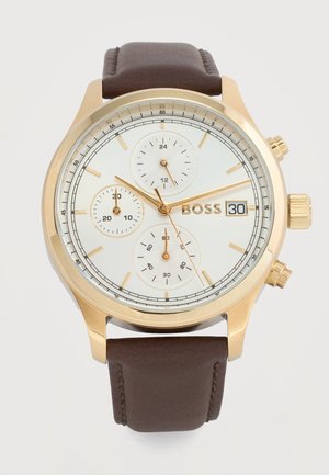 STRATUS - Kronograafkell - brown/gold-coloured/white