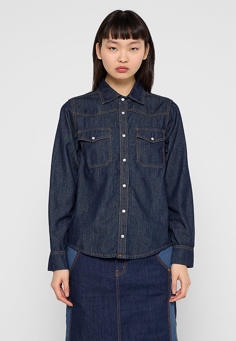 Tomorrow Overhemdblouse donkerblauw Tomorrow Overhemdblouse donkerblauw