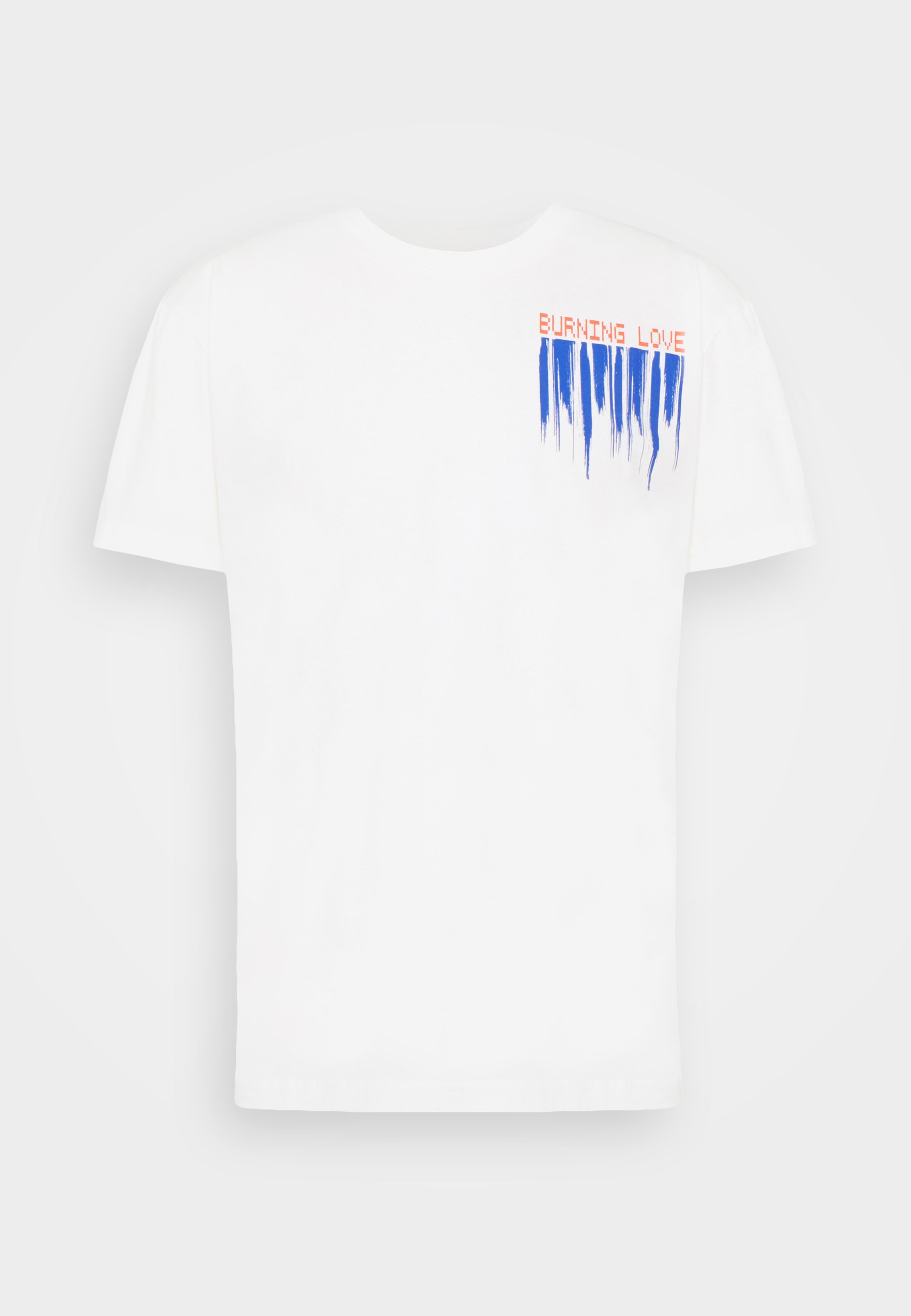 off white burning tee