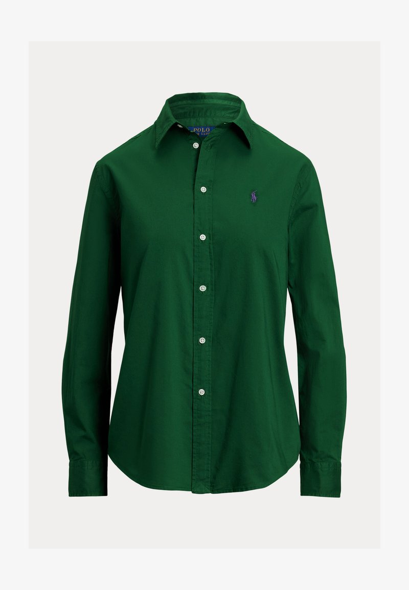 Polo Ralph Lauren LONG SLEEVE BUTTON FRONT SHIRT - Button-down blouse - northwest pine