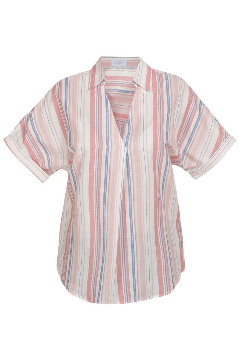 usha Blouse donkerroze