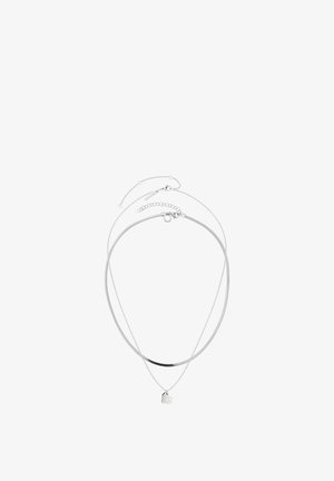 Liebeskind Berlin, BROKEN HEART LAYERING SET - Halskæder - silver-coloured