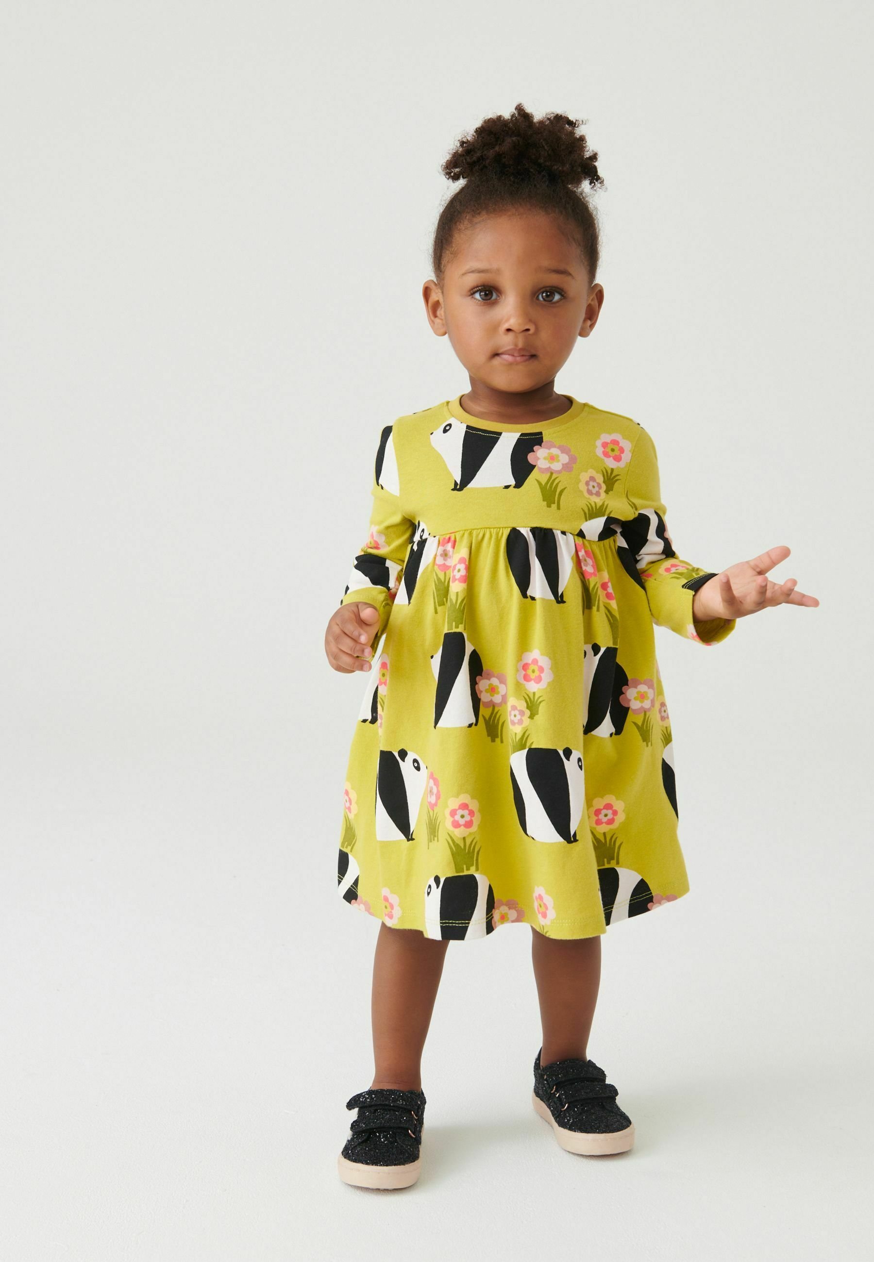 Next LONG SLEEVE - Jersey dress - green 