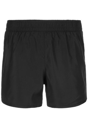 Svarta badbyxor i lätt material, med elastisk midja och en enkel design utan utsmyckningar.