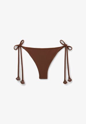 Calzedonia, FLORAL CROCHET - Bas de bikini - brown
