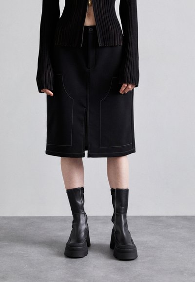 Soulland DEEN SKIRT - Áčková sukně - black