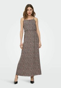 ONLY GEMUSTERTES TRÄGER - Rochie maxi - balsam green