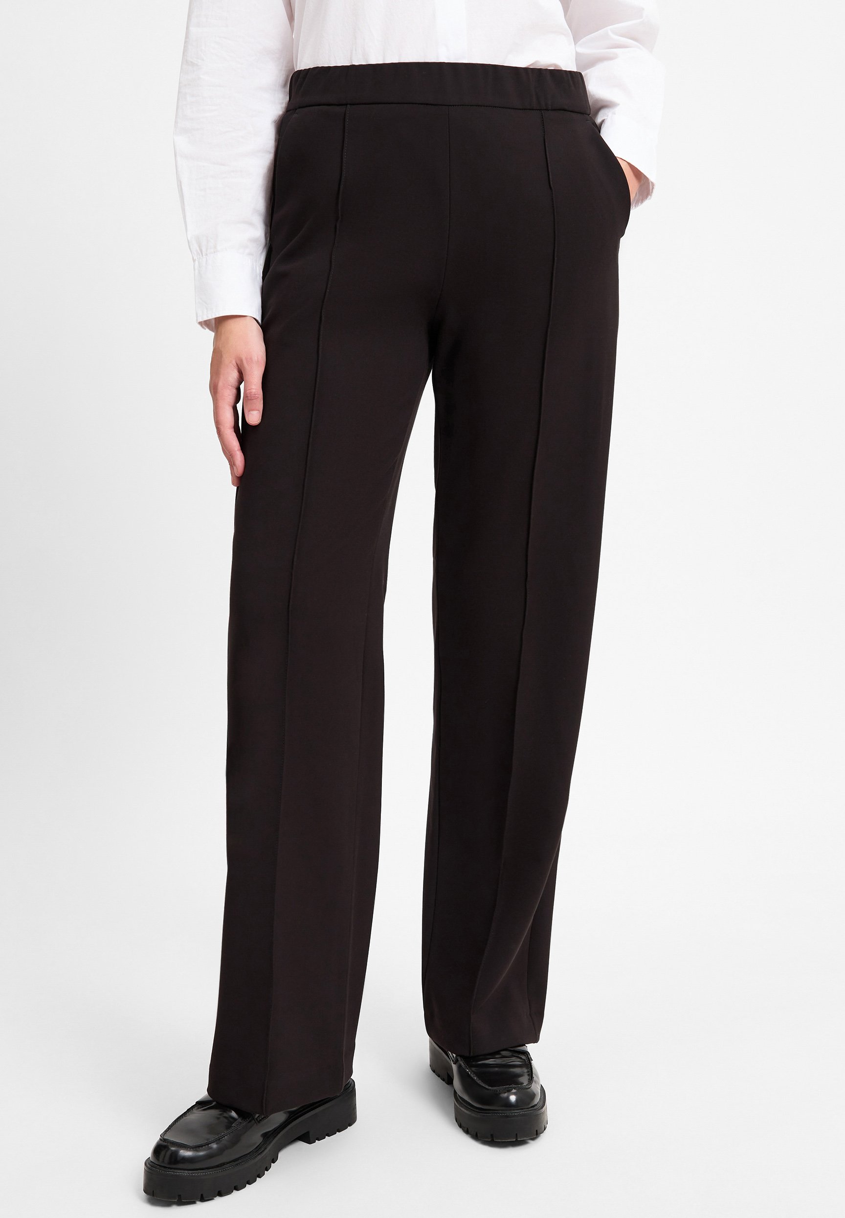 MAC Jeans CHIARA - Trousers - schwarz/black - Zalando