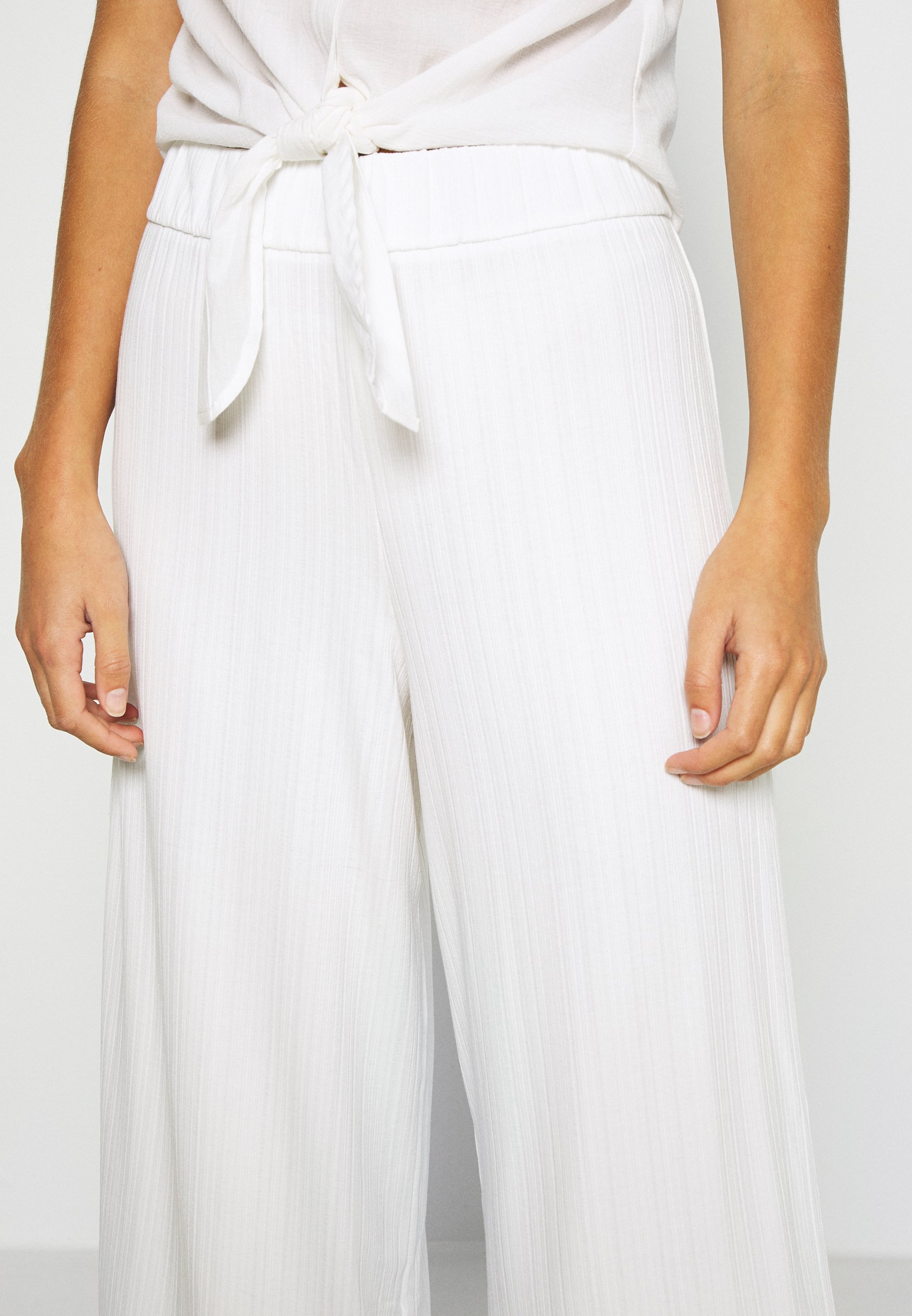 Monki CILLA TROUSERS Bukse white light Zalando.no Monki CILLA TROUSERS - Bukse - white light