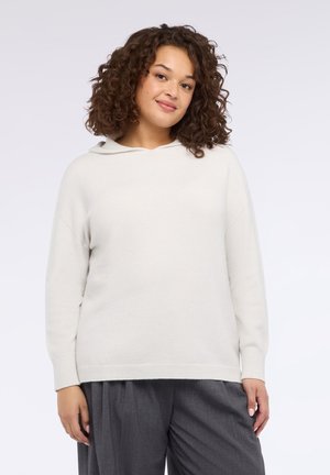 Felpa con cappuccio - bianco