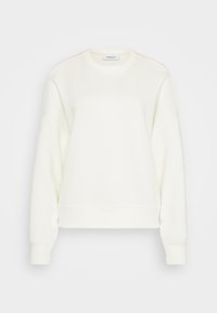 Crewneck sweatshirt i off-white, laget av myk bomullsblanding. Har lange ermer, en avslappet passform, samt ribbestrikket kant og mansjetter.