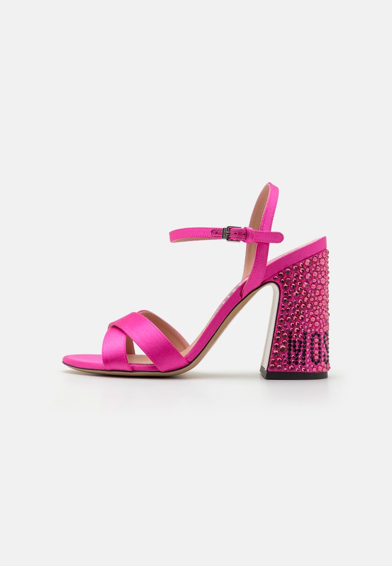 MOSCHINO Sandali z visoko peto - pink