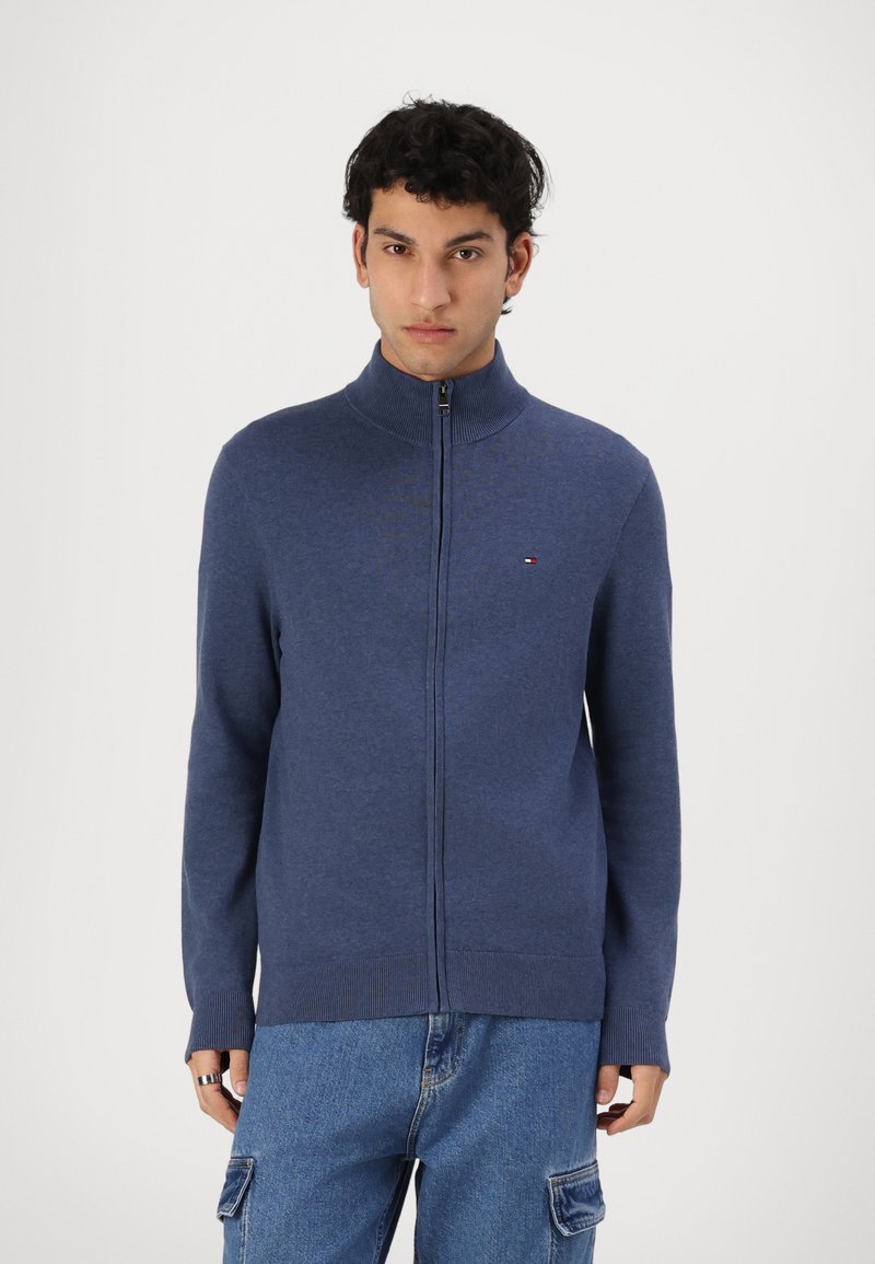 Tommy Hilfiger - ESSENTIAL ZIP - Cardigan - aegean sea heather, Enlarge