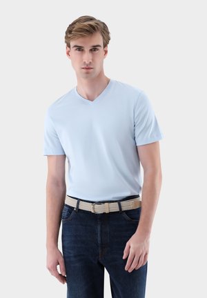 M PIUS - T-Shirt basic - light blue