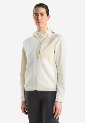 The North Face, Sweater met rits - white dune light heathe
