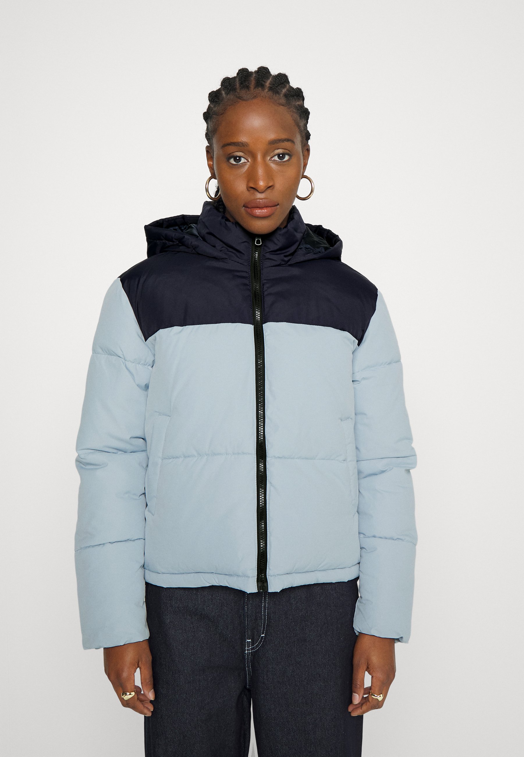 Only Onlsandra Short Puffer Jacket Winter Jacket Night Sky, Women's, Size: Medium, Dark Blue