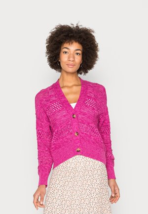 VNECK CARDIGAN - Kardigan - pink fuchsia