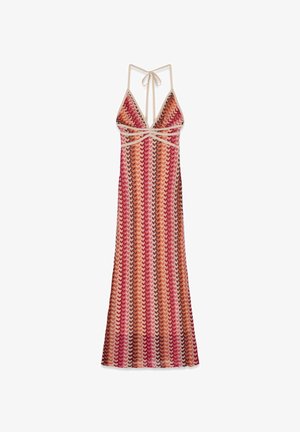 Guess, SL FEARNE HALTER DRESS - Robe longue - pop rose multi