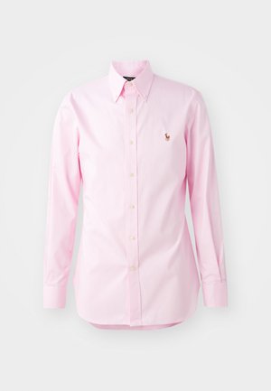 SLIM FIT PINPOINT OXFORD SHIRT - Pluus - pink/white