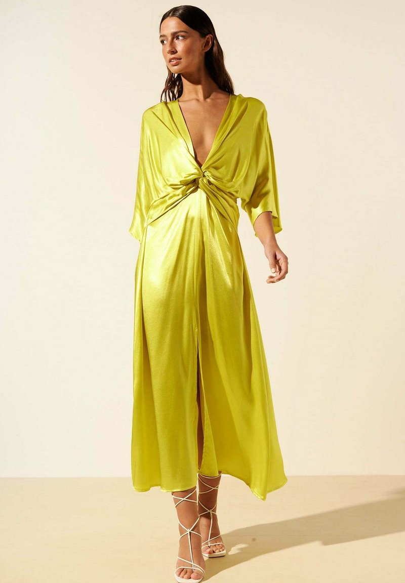 BENOA FARAH Robe longue jaune citron/jaune ZALANDO.FR