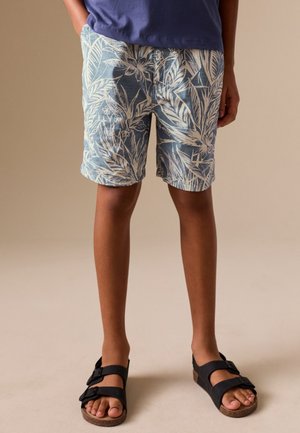 Next Shorts - leaf print blue