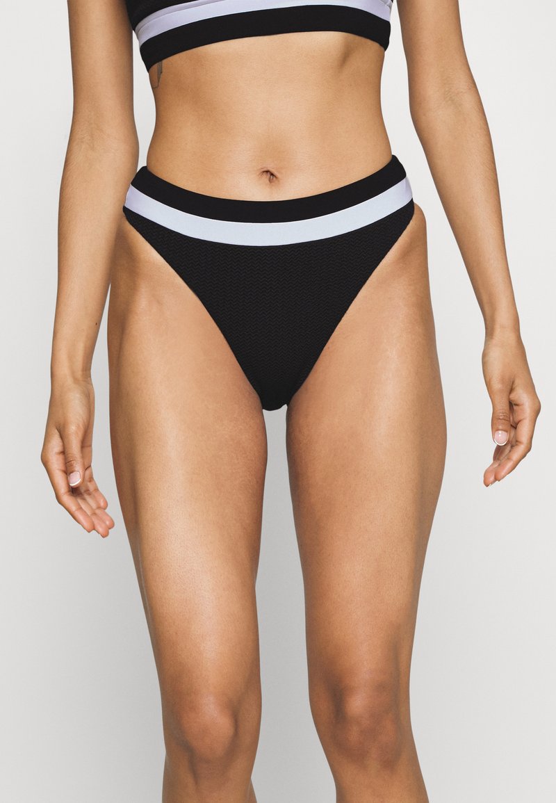 Seafolly SLICE OF SPLICE SPLICED HIGH RISE - Κάτω μέρος μπικίνι - white/black