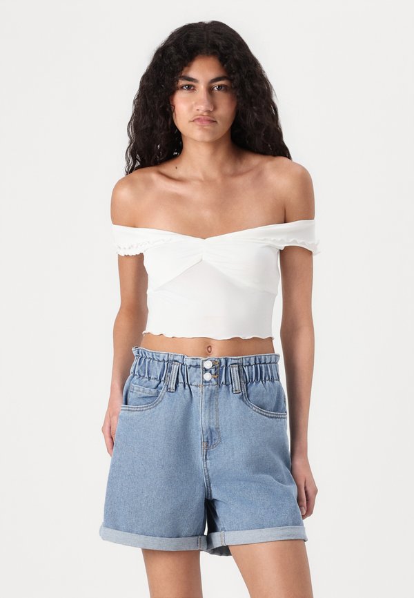 VMLYRA PAPERBAG - Denim shorts4