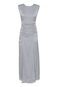 BIANCA DRESS - Maksi garuma kleita - grey blue