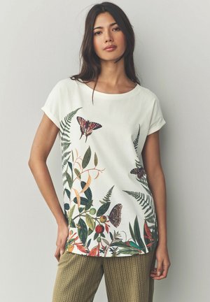ROUND NECK CAP SLEEVE - REGULAR FIT - T-shirt con stampa - multi