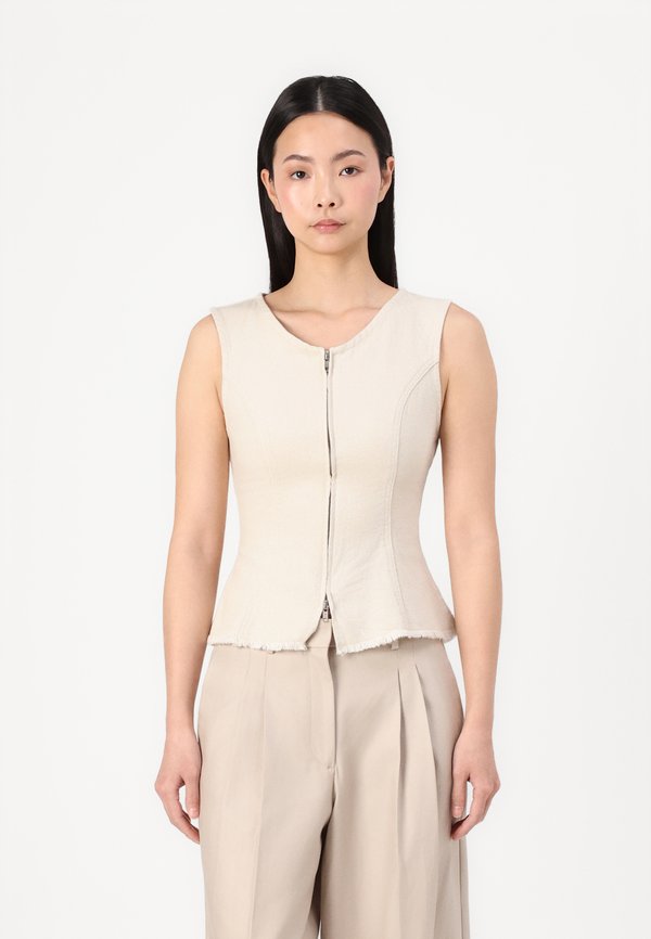 ROMY ZIP - Top - ecru