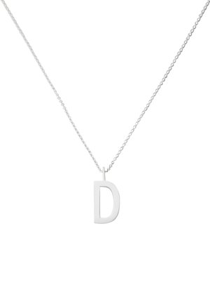 HALSKETTE MIT GROSS INITIAL CHARM SILBER (A-Z) - Halskette - silver coloured