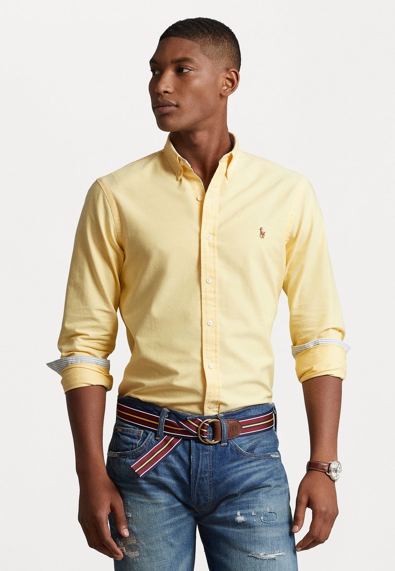 Polo Ralph Lauren - CUSTOM FIT OXFORD SHIRT - Button down-skjorte - yellow, Forstørre