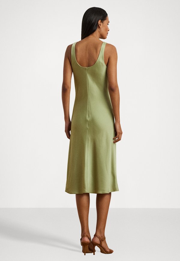 SLEEVELESS CHARMEUSE DRESS - Cocktail dress / Party dress - light olive2