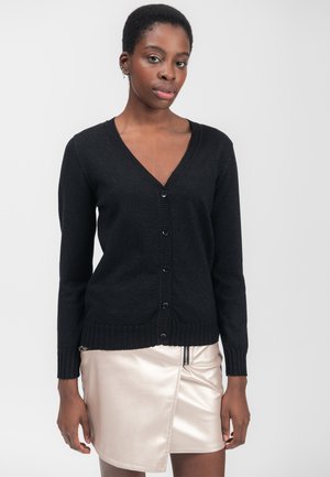 INFLUENCER Strickjacke - black