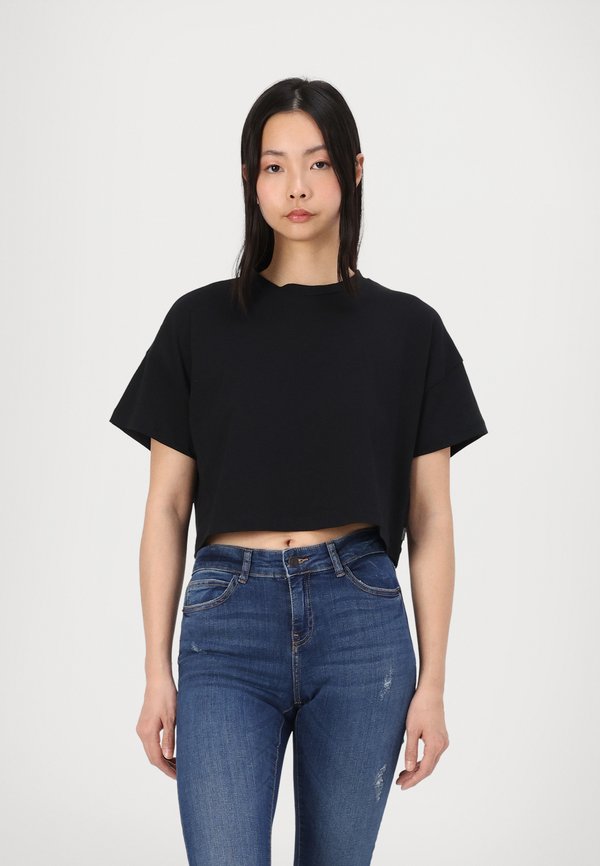 NMALENA O NECK SEMICROP - Basic T-shirt