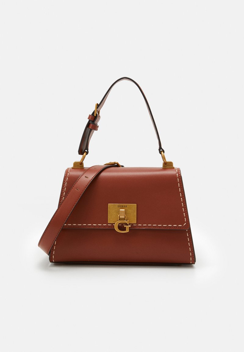 Guess STEPHI HANDLE FLAP Handbag braun/cognac Zalando.ie