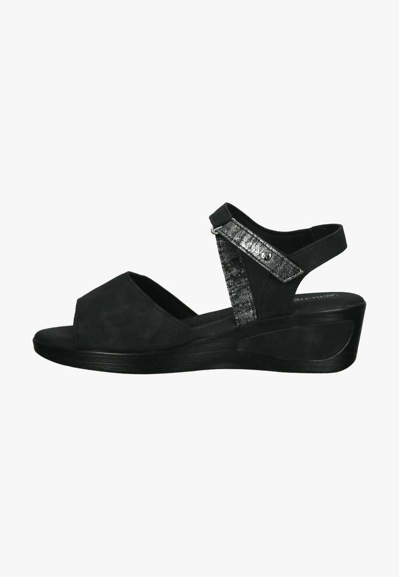 Arcopedico Sandalias de cuña - black