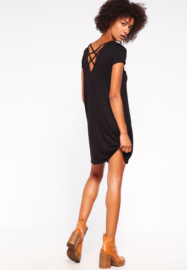 ONLBERA BACK LACE UP DRESS - Jersey dress3