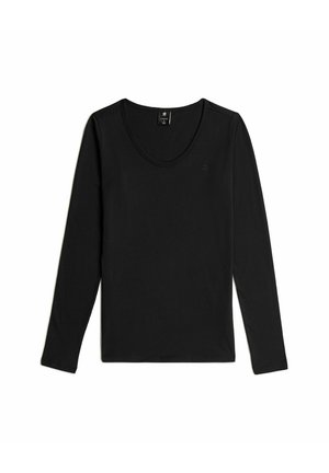 G-STAR, CORE EYBEN SLIM U T-SHIRT - Longsleeve - dk black