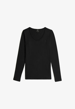 G-STAR, CORE EYBEN SLIM U T-SHIRT - Longsleeve - dk black