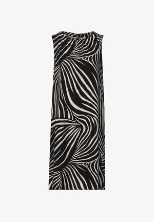 Street One, KNEE-LENGTH DRESS WITH RUCHING - Vestito casual - black