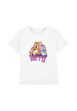Cotton Soul, TOM AND JERRY JERRY AND NIBBLES HAPPY! UNISEX - Print T-shirt - white