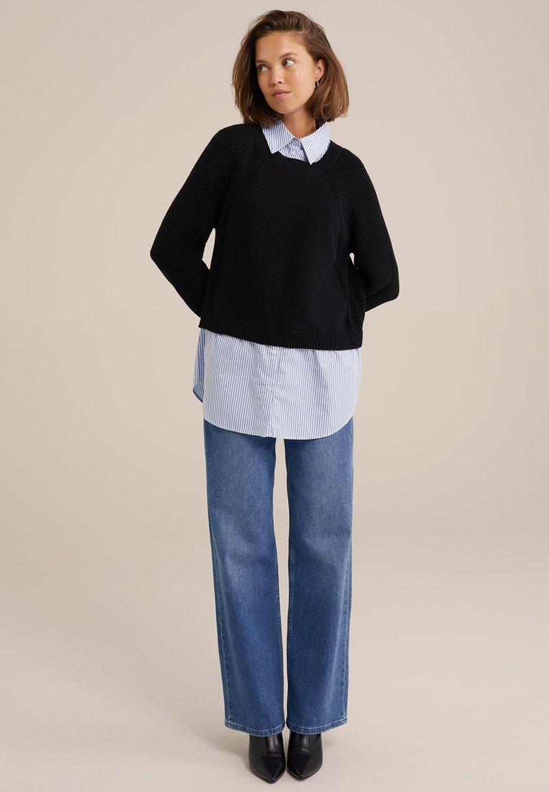 WE Fashion Trui zwart WE Fashion Trui zwart