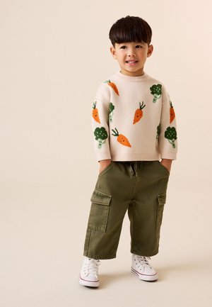Next, REGULAR FIT -  CREW NECK  - Striktrøje - neutral vegetable
