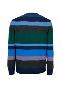 Gallo CREW-NECK WITH STRIPES - Maglione - blu tifone