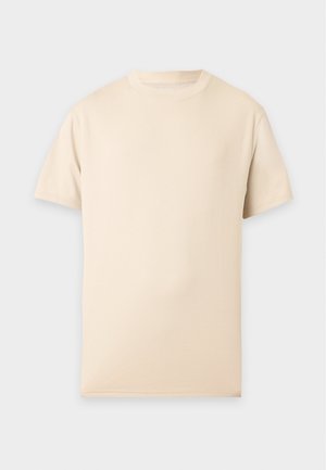 Hollister Co., RELAXED EVERYDAY TEE WEBEX - Basic T-shirt - beige