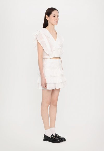 sandro HAUT FOLIE AVEC NEW BOUTONS BRIDAL - Blúz - blanc