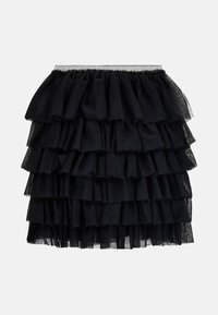 Guess KURZER VOLANT - Trapecinis sijonas - schwarz