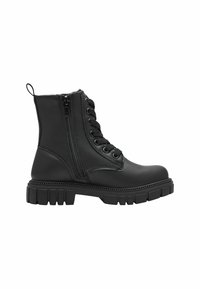 s.Oliver Botines con cordones - black