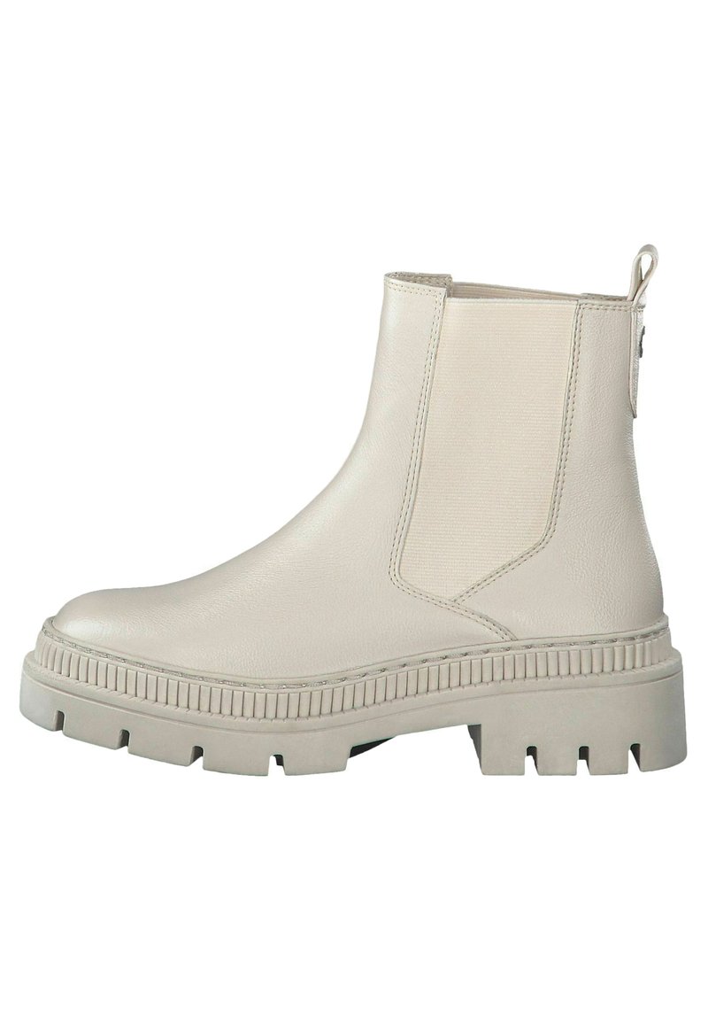 Marco Tozzi CHELSEA Platform ankle boots cream/beige Zalando.ie